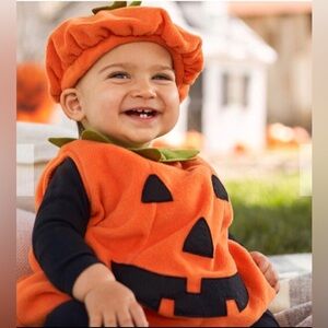 NEW Pottery Barn Little Pumpkin Costume Size 12-24 Mo